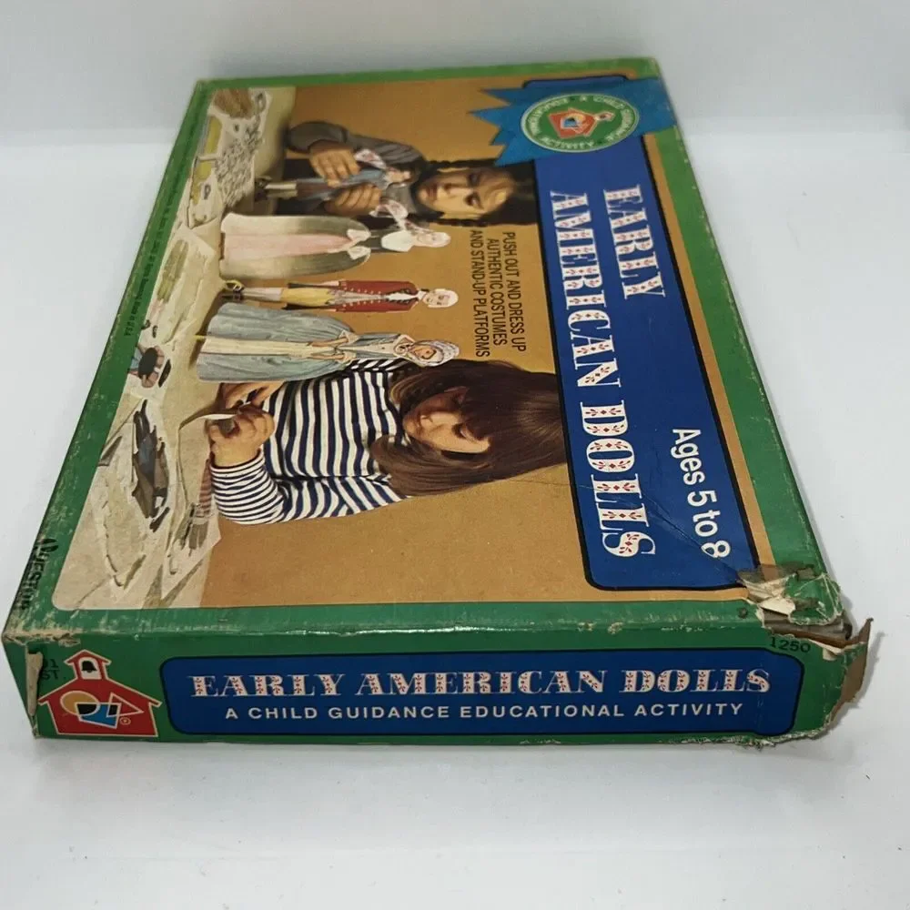 Vintage Questor Early American Paper Dolls Set 1969 -‎ Used